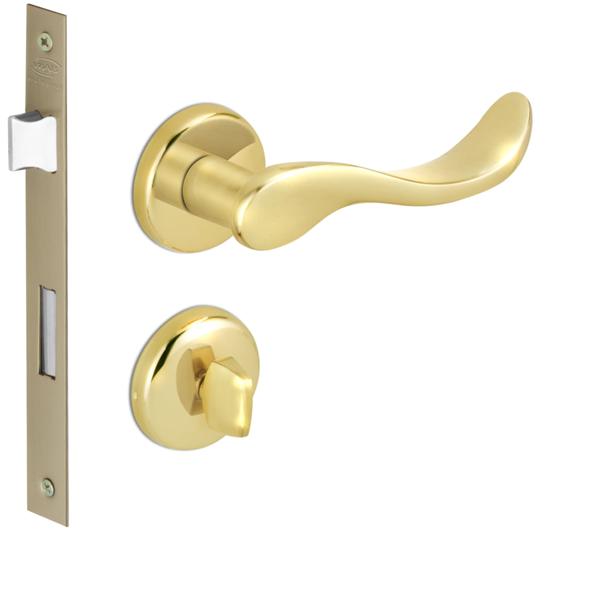 Fechadura Banheiro Magie 1952 Latao 55mm Dourado Polido Imab 57887_0